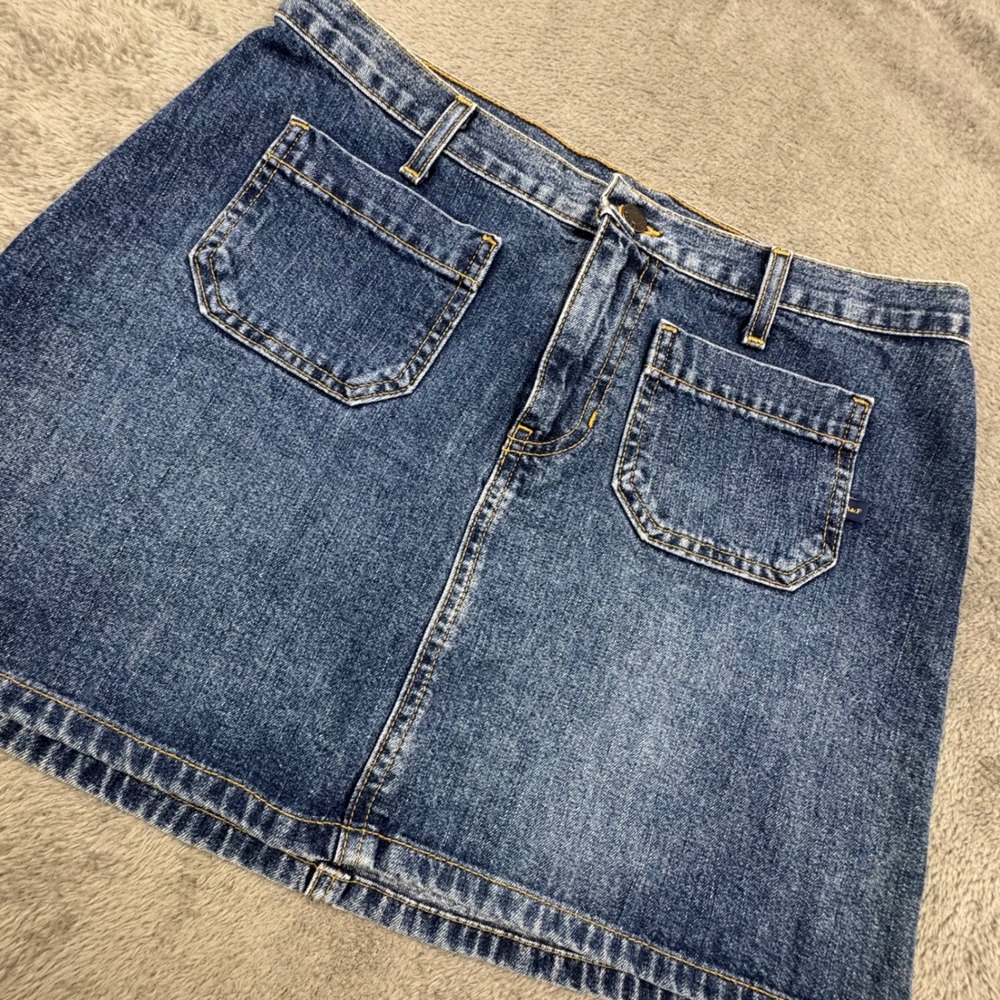 Abercrombie & Fitch Denim Mini Skirt Women 8 Blue Excellent Vintage Y2K USA 5850